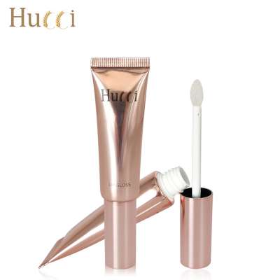 8.5 ml Custom luxury Cosmetic Packaging Lip Glaze ABL Laminated Empty Lip Gloss Packing Tubes With PP Brush Screw Cap